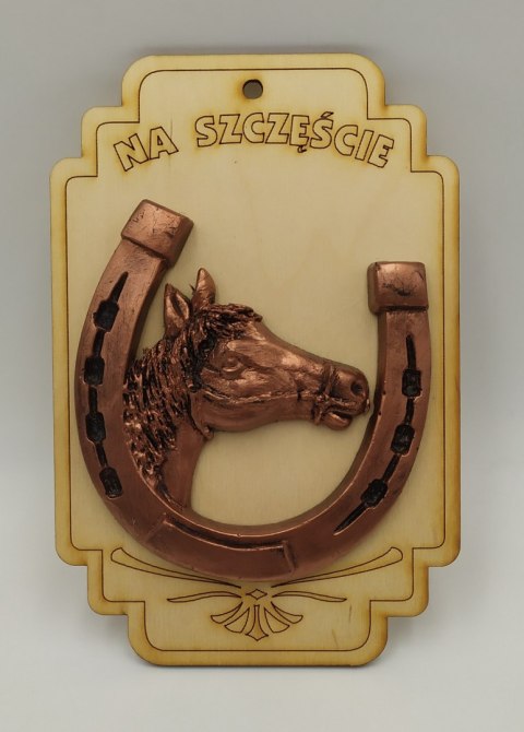 Tabliczka podkowa frezowana 19x12.5 cm nr15