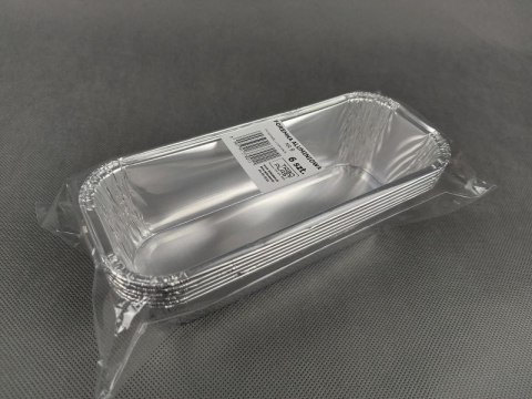 Foremki aluminiowe na pasztet 5szt. 20x8x4 | NR 8