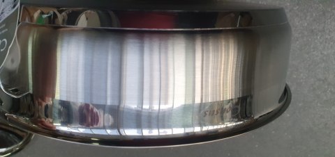 Patelnia rondel stal z pokrywką grube dno 24cm 2,8l CONSUS | 007M