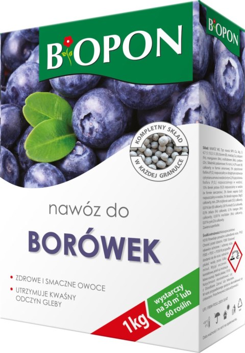 Nawóz do borówek 1kg BIOPON GRANULAT
