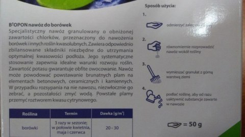 Nawóz do borówek 1kg BIOPON GRANULAT
