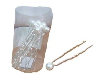 Spinka kokówka 12szt perła 1612