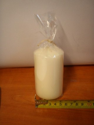 Świeca walec 60/100 BARWIONA kremowa | W60100N25