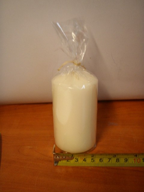 Świeca walec 60/100 BARWIONA kremowa | W60100N25