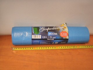Worki na śmieci 120l A'25 niebieskie