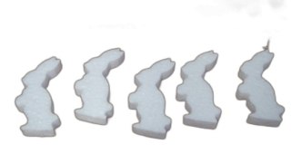 Zając styropianowy 100szt. 7/1cm | 2227
