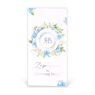 Zaproszenia 10szt. KOMUNIA ŚW. DRUK NR035