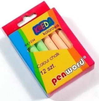 Kreda szkolna 12kol. KOLOROWA