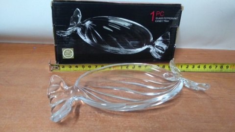 Półmisek szklany 9x20cm CUKIEREK
