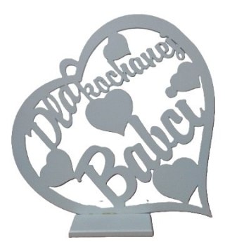 Serce stojące BABCIA / DZIADEK 30cm NR8