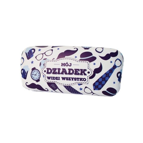 Etui na okulary dla Dziadka z napisem "Mój Dziadek widzi wszystko"