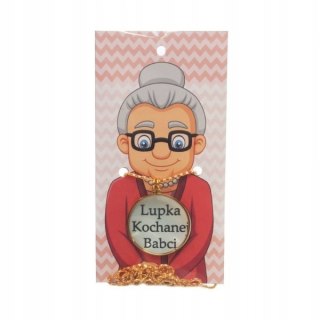 Lupa na łańcuszku szkło powiększające lupka Kochanej Babci