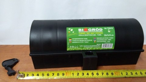 Stacja deratyzacyjna na kluczyk-tunel 23x11x10cm | 730416