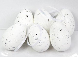 Jajka dekoracyjne zawieszka 5 cm 6szt. 5176