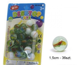 Kulki szklane fi-1,5cm 36szt.