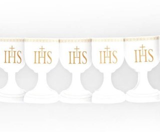 Girlanda komunijna papierowa Kielich biały 3m | GRB4