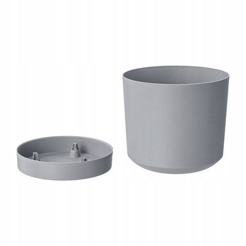 Doniczka TUBO P jasny szary 18cm