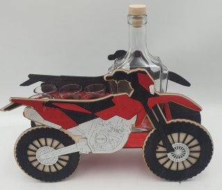 Karafka + 6 kieliszków MOTOR CROSS 40 urodziny