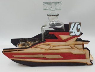 Karafka JACHT + 6 kieliszków 40 urodziny