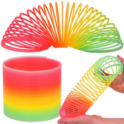 Kolorowa sprężynka antystresowa tęczowa zabawka dla dzieci ZA5333