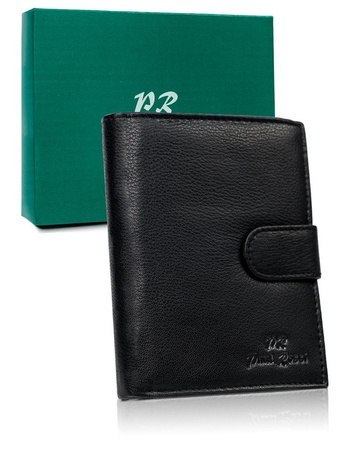 Portfel skórzany PAUL ROSSI N4L-GTN-RFID BLACK