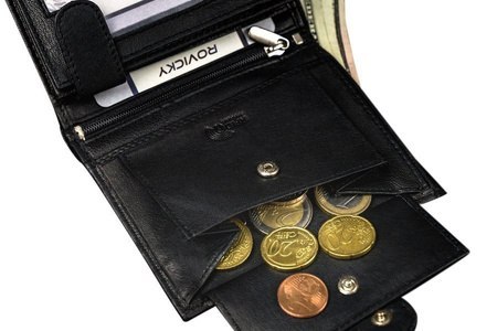 Portfel skórzany PAUL ROSSI N4L-GTN-RFID BLACK