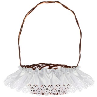 Serwetka atłasowa zdobiąca koszyczek D0906