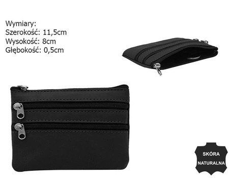 Skórzane etui na klucze 34800-ACL-1183 Black