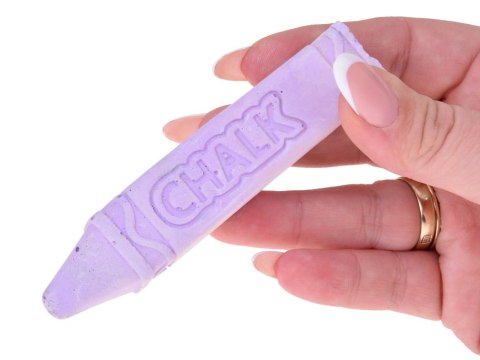 Duża kolorowa kreda do rysowania 6szt. na tablicę i chodnik | ZA5582