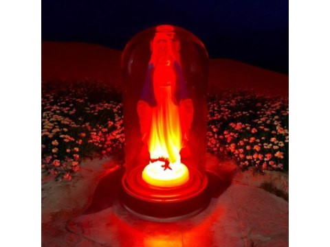 Figurka świecąca Maryja w szkle 16cm figa7288-25