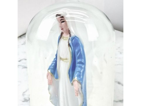Figurka świecąca Maryja w szkle 16cm figa7288-25