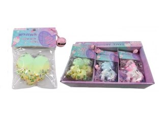 Gadżet gniotek serce pastelowe 6cm