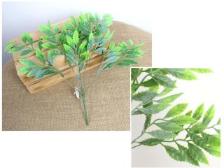 Gałązka 2szt liści ala KAKTUS wys. 38 cm 5 łodyg ZIELONY CIENIOWANY MD-073A
