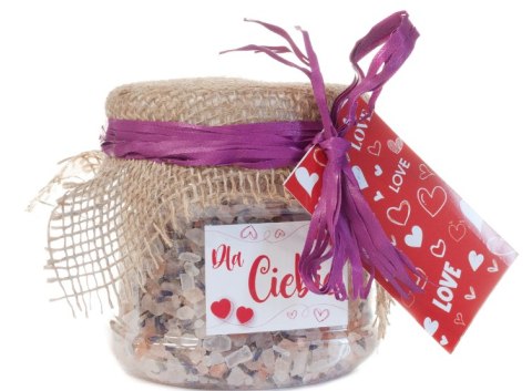 Himalajska sól do kąpieli z kwiatkami lawendy "Dla Ciebie"