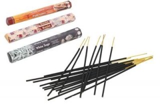 Kadzidło zapachowe Sandal, Palo Santo, White Sage 6szt. ISP412