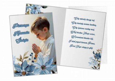 Kartka z życzeniami KARNET KOMUNIJNY 2