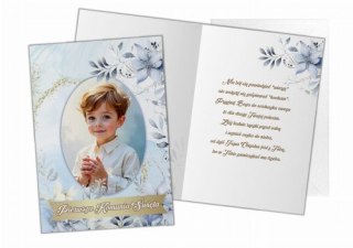 Kartka z życzeniami KARNET KOMUNIJNY CHŁOPIEC 1