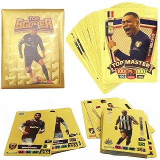 Karty 10szt. PIŁKARSKIE ZŁOTE 10 x 18cm B-0006