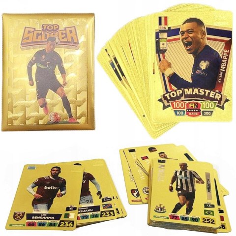 Karty 10szt. PIŁKARSKIE ZŁOTE 10 x 18cm B-0006