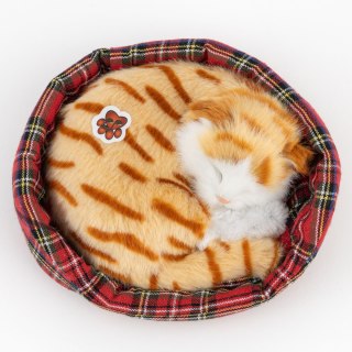 Kotek miauczący na posłaniu 15cm B-2637