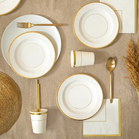 Kubek biały Elegant Gold 270ml 6szt. 155233