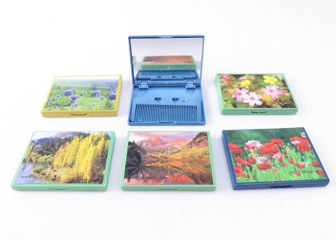 Lusterko z grzebieniem 6,5 x 8,5 cm