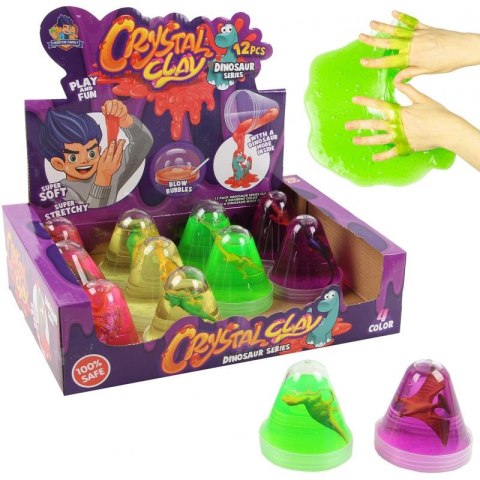 Masa magiczna slime z dinozaurem 8 x 8cm A-1782