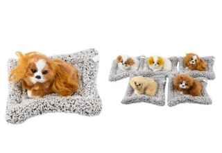 Pies na poduszce 18cm figurka dekoracyjna