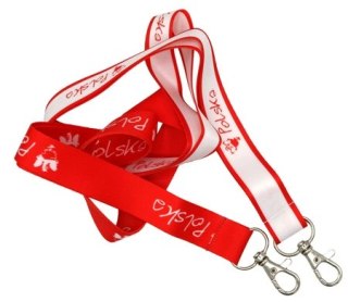 Smycz z flagą POLSKI