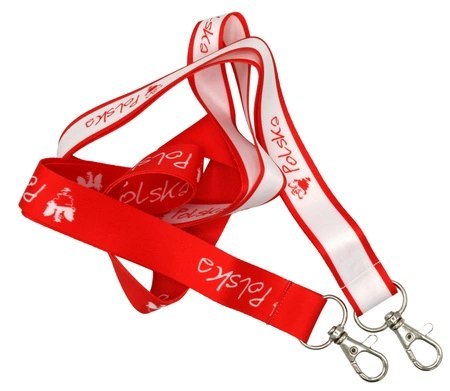 Smycz z flagą POLSKI