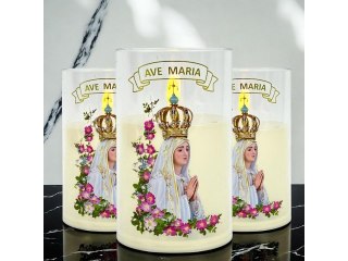 Świeczka led w obudowie z płomieniem - 12,5cm "Ave Maria" 41528