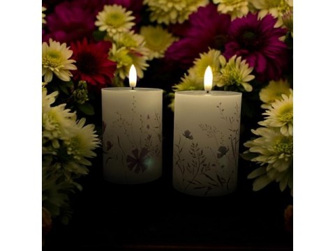 Świeczka led w obudowie z płomieniem - 13cm slc42556