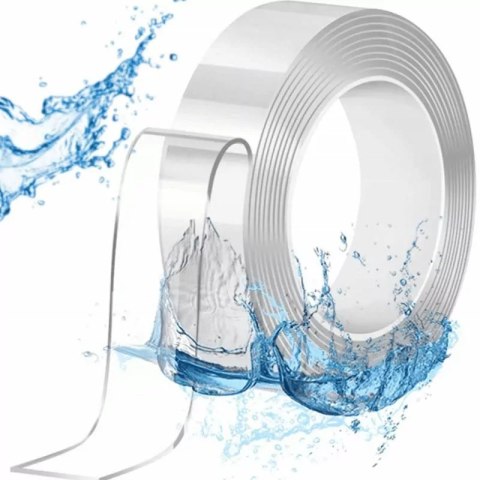 Taśma dwustronna NANO 5m x 3cm x 2mm wielokrotnego użytku J4378