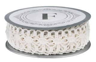 Wstążka koronkowa BIAŁA 3cm x 10mb - 224225
